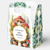 Custom Pastel Mushroom Baby shower Bedankdoosjes (Geopend)