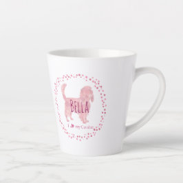 Custom pastel pink cavalier mug Photo Personalized Latte Mok