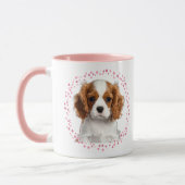 Custom pastel pink cavalier mug Photo Personalized Mok (Links)