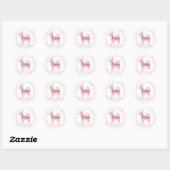 Custom Pastel pink chihuahua Silhouette sticker (Vel)