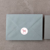 Custom Pastel pink chihuahua Silhouette sticker