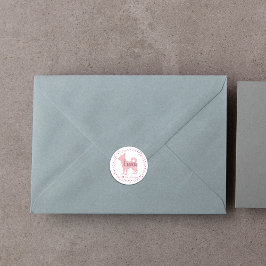 Custom Pastel pink chihuahua Silhouette sticker