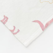 Custom Pastel pink Labrador retriever blanket gift Fleece Deken (Hoek)