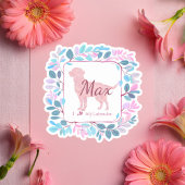 Custom Pastel Pink Labrador Retriever Sticker Gift