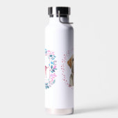 Custom pastel pink Labrador Retriever water bottle Waterfles (Links)