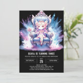 Custom Pastel Prinses Verjaardag Kaart (Staand voorkant)