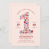 Custom Pastel Roze Berry Sweet Aardbeienfruit Kaart (Voorkant / Achterkant)