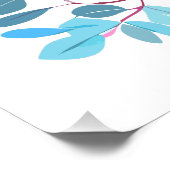 Custom Pastel Roze Poedel Silhouet Poster (Hoek)