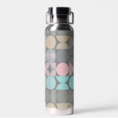 Custom Pastel Seafoam Mint Blauwgroen Jade Green Waterfles (Achterkant)