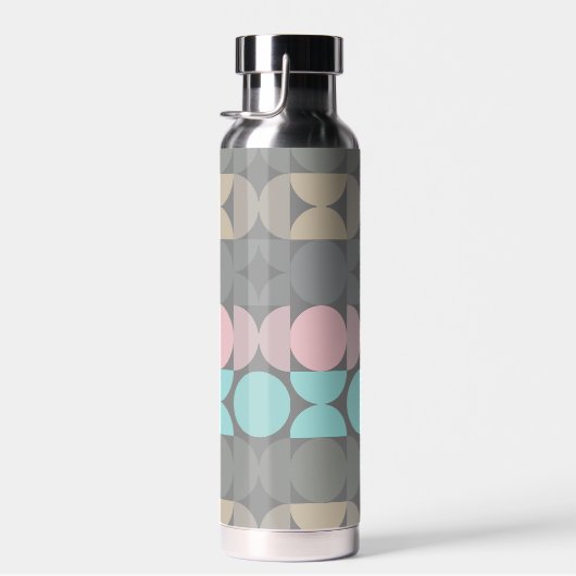 Custom Pastel Seafoam Mint Blauwgroen Jade Green Waterfles (Rechts)