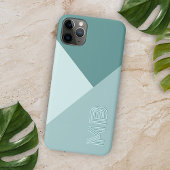 Custom Pastel Seafoam Seaglass Mint Blauwgroen Gro Case-Mate iPhone Case