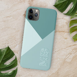 Custom Pastel Seafoam Seaglass Mint Blauwgroen Gro Case-Mate iPhone Case