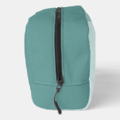 Custom Pastel Seafoam Seaglass Mint Blauwgroen Gro Toilettasje (Rechts)