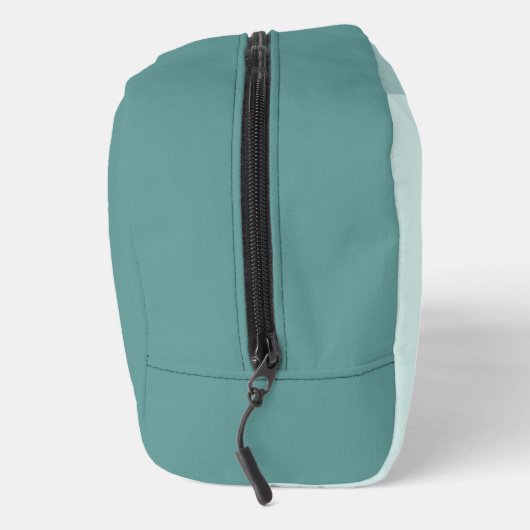 Custom Pastel Seafoam Seaglass Mint Blauwgroen Gro Toilettasje (Rechts)