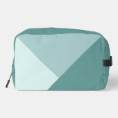 Custom Pastel Seafoam Seaglass Mint Blauwgroen Gro Toilettasje (Achterkant)