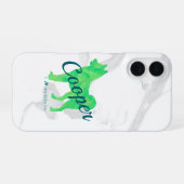 Custom Pastel Shiba Inu Silhouette Phone Case iPhone 16 Hoesje (Achterkant horizontaal)