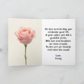 Custom Pastel Waterverf Spring Flowers Verjaardag Kaart (Binnen)