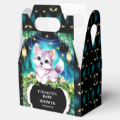 Custom Pastel Wolf Baby shower Bedankdoosjes (Geopend)