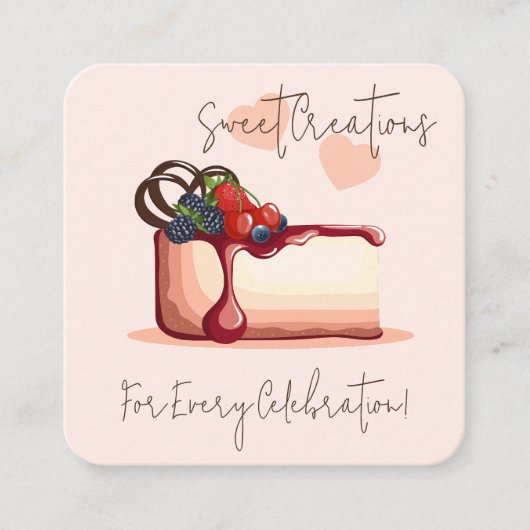 Custom Pastry Chef Visitekaartje (Voorkant)