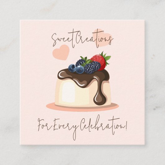 Custom Pastry Chef Visitekaartje (Voorkant)