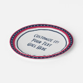 Custom Patriot Stars Rood Wit Blauw Papier Bord (Gekanteld)