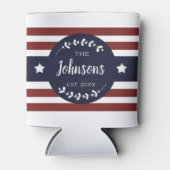 Custom Patriotic Americana Fourth of Juli Party Blikjeskoeler (Voorkant)