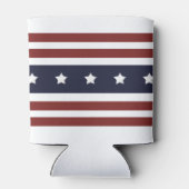 Custom Patriotic Americana Fourth of Juli Party Blikjeskoeler (Achterkant)