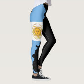 Custom Patriotic Leggings Argentina Flag Fan Gear (Rechts)