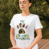 Custom Paw Foto's Hond St Patrick's Day T-shirt