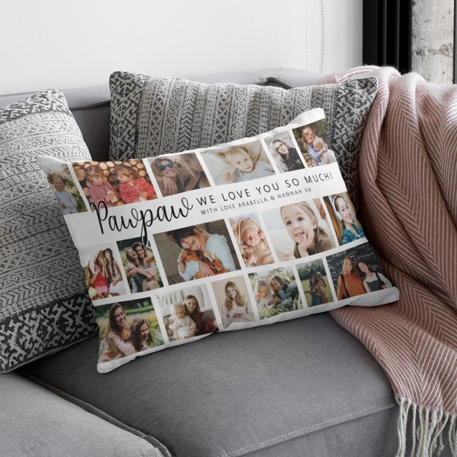 Custom Pawpaw 18 Photo Collage Kussen (Creator heeft geüpload)