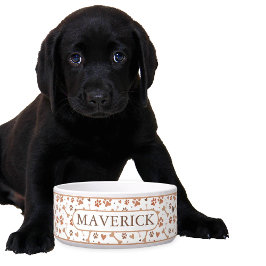 Custom Paws and Bones Voerbakje