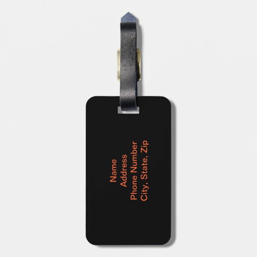 Custom Peace Angel-Bagagelabel Bagagelabel (Achterkant verticaal)