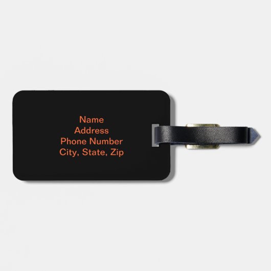 Custom Peace Angel-Bagagelabel Bagagelabel (Achterkant horizontaal)