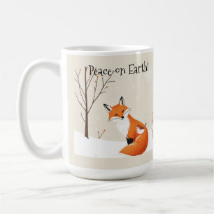 Custom Peace Earth Minimalist Vos Vogel Dier Koffiemok