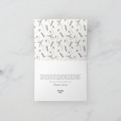 Custom Peace on Earth Corporate Christmas Kaart (Binnen)