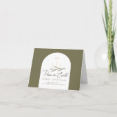 Custom Peace on Earth Corporate Christmas Kaart (Voorkant)