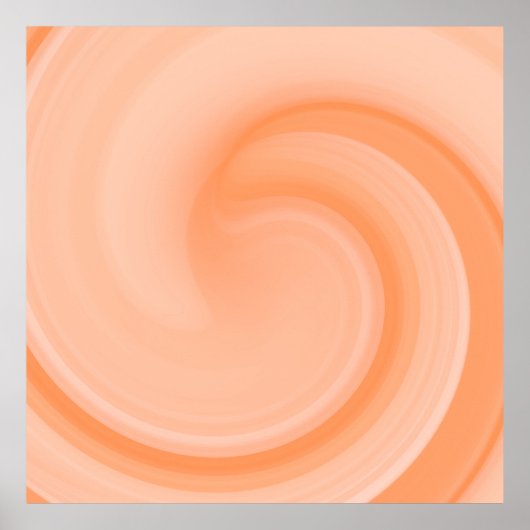 Custom Peach Fuzz Wave Poster (Voorkant)