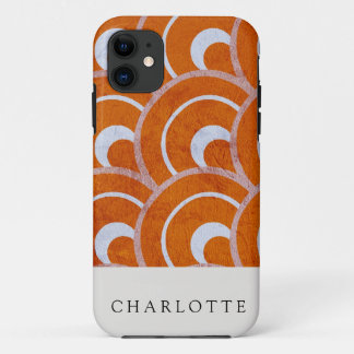Custom Peacock Oranje iPhone 11 Hoesje