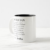 Custom Pediatrician Definition Mug Graduation Gift Tweekleurige Koffiemok (Voorkant links)