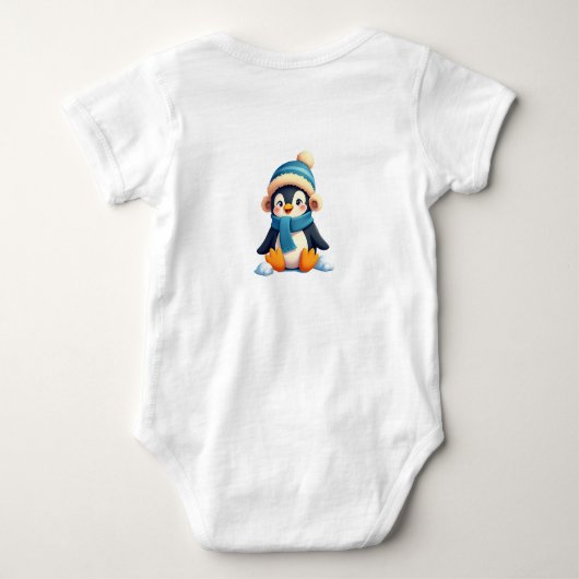 Custom Penguin Baby - Chill Out met een warm hart! Romper (Achterkant)