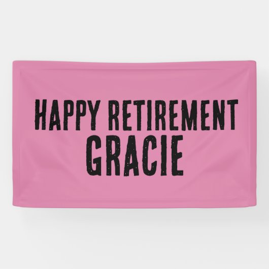 CUSTOM PENSIOEN PARTIJ ROZE BANNER BANNERS (Horizontaal)