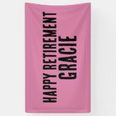 CUSTOM PENSIOEN PARTIJ ROZE BANNER BANNERS (Verticaal)