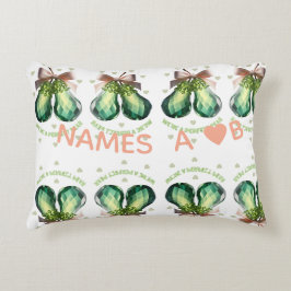 Custom Perfect Pear Crystal Valentine Gift Accent Kussen