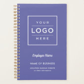 Custom Periwinkle Business Logo and Employee Name Planner (Voorkant)
