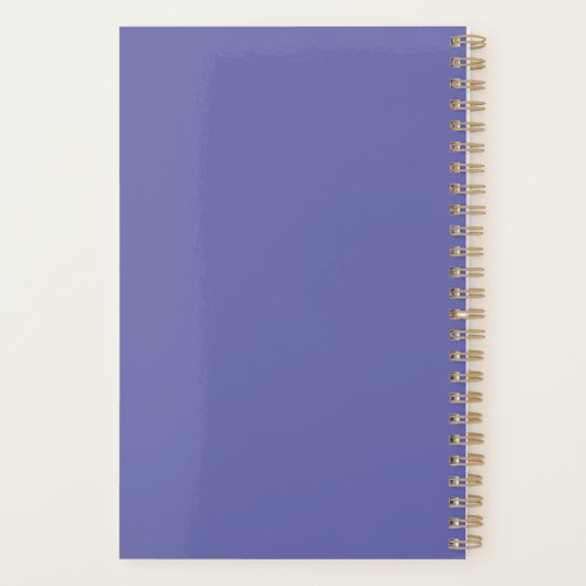 Custom Periwinkle Business Logo and Employee Name Planner (Achterkant)
