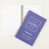 Custom Periwinkle Business Logo and Employee Name Planner (Display)