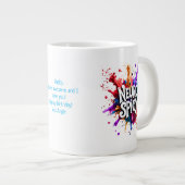 custom / personalised NEUROSPICY neurodiversity Grote Koffiekop (Voorkant rechts)