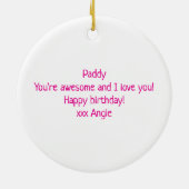 custom / personalised NEUROSPICY neurodiversity  Keramisch Ornament (Achterkant)