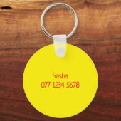 Custom / Personalised NEUROSPICY neurodiversity  Sleutelhanger (Achterkant)