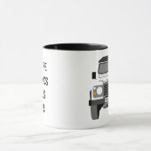 Custom Personalize Classic Land Rover  mug Mok (Midden)